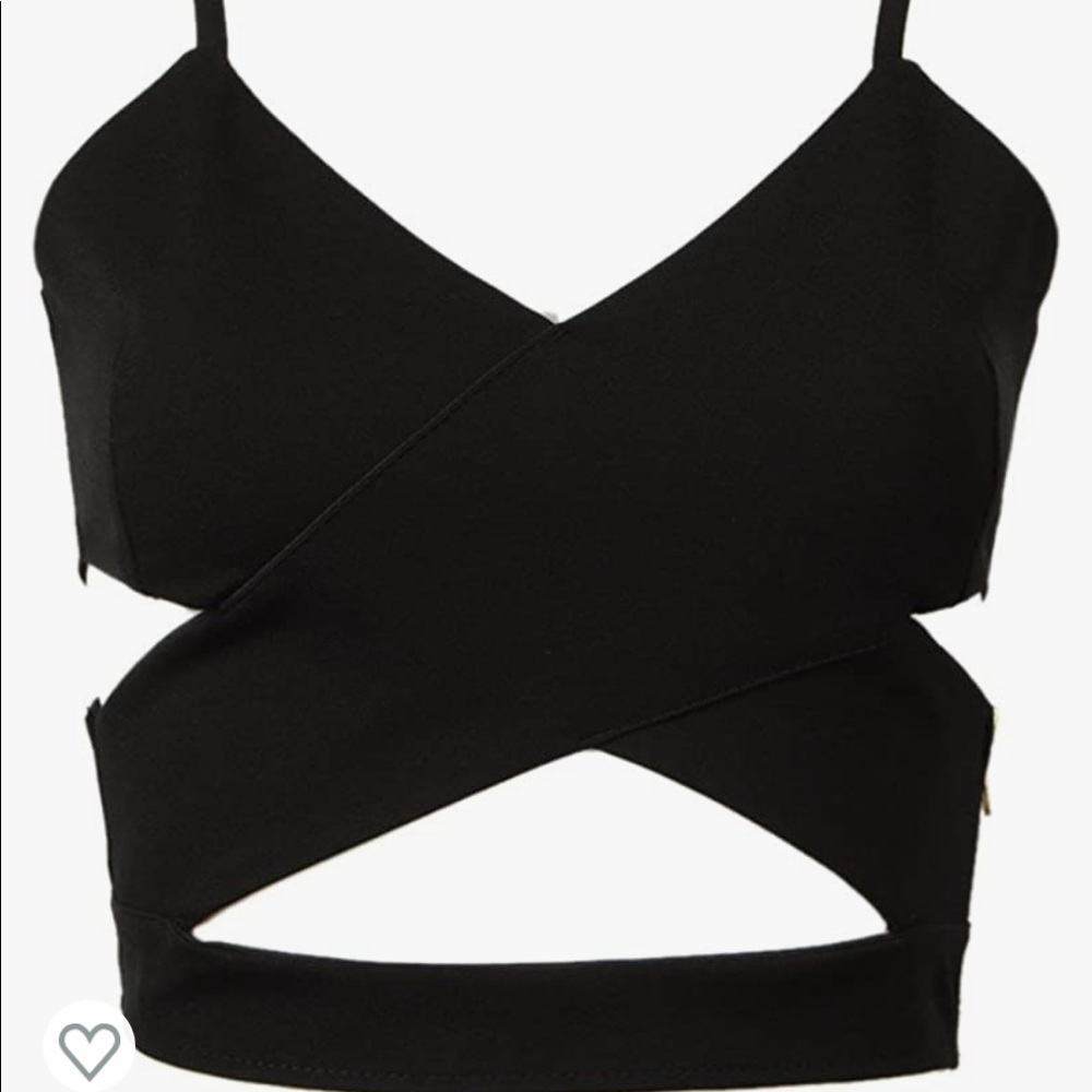 Crossed crop top
